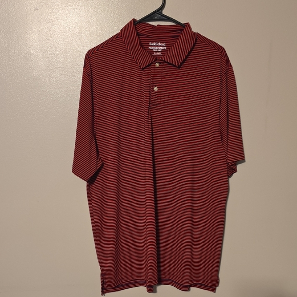 Saddlebred Other - Saddlebred Performance Polo Golf Shirt Red Black Mens Size XL